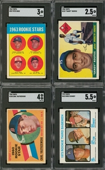 1955-1973 Topps Hall of Famer and Star Rookie Cards SGC-Graded Collection (4 Different)